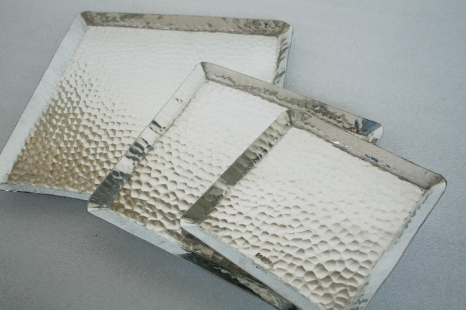 Square Silver Platter (Set of 3)