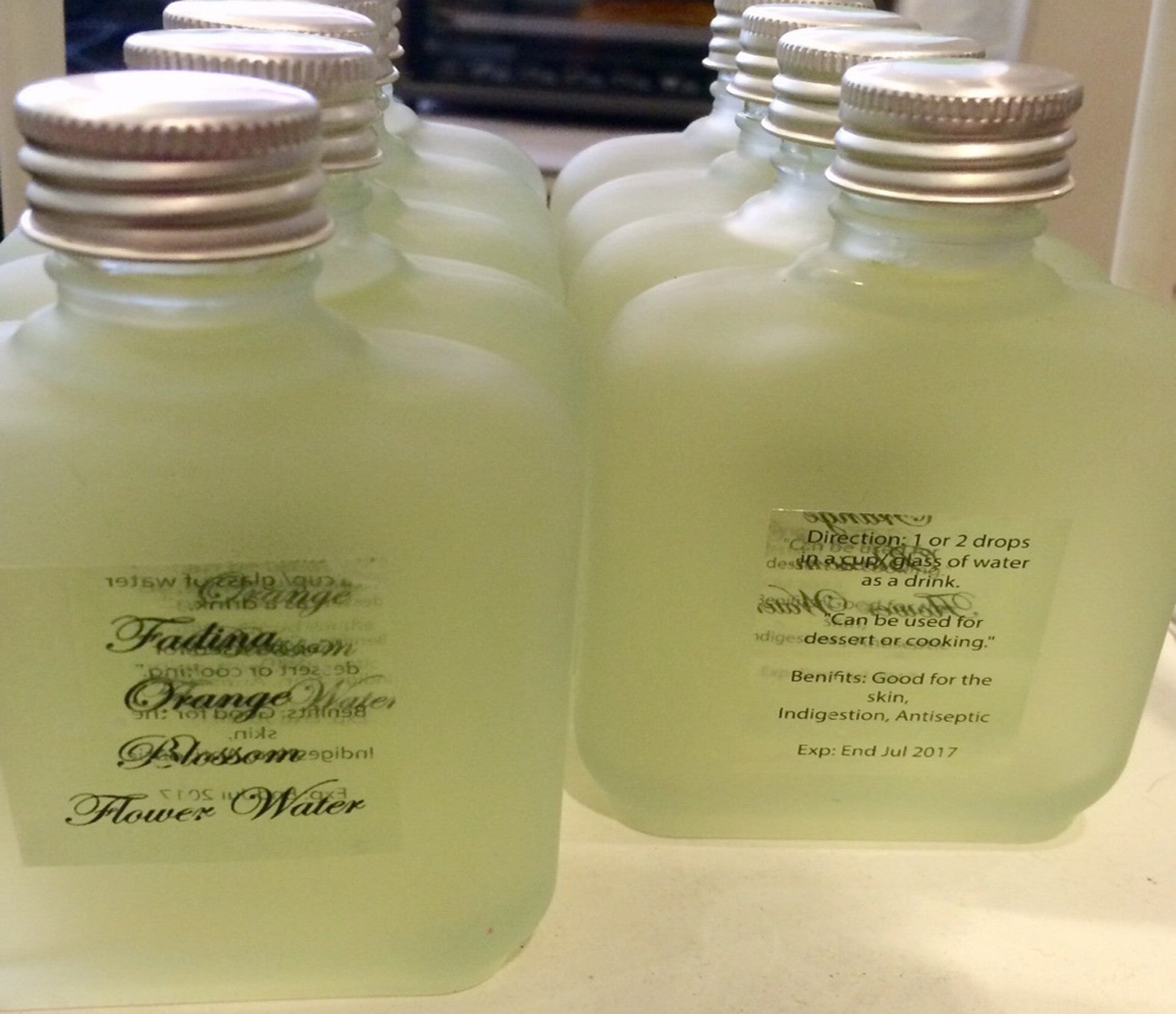 Orange Blosson Flower Water