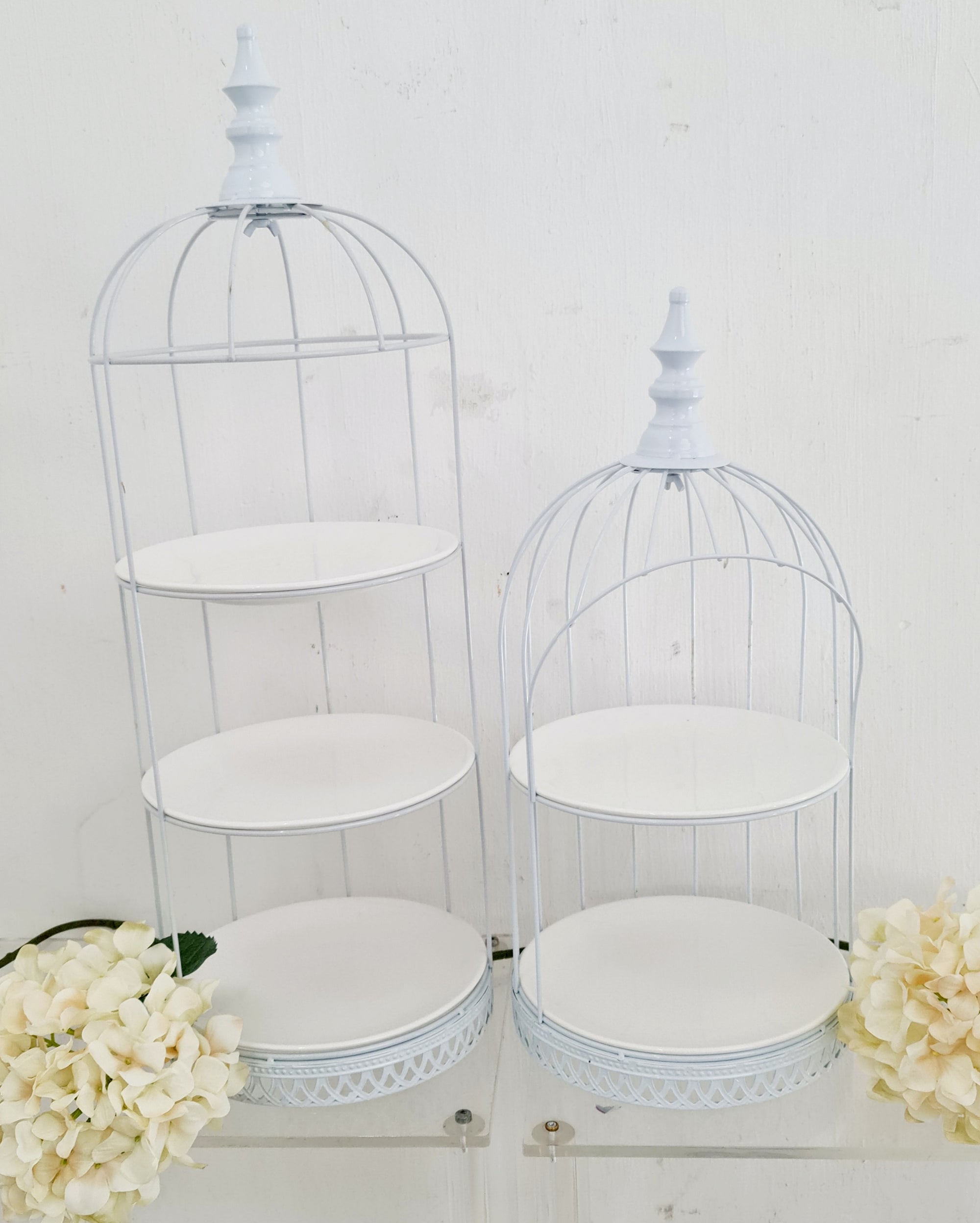 Tiered Display with Ceramic Platters