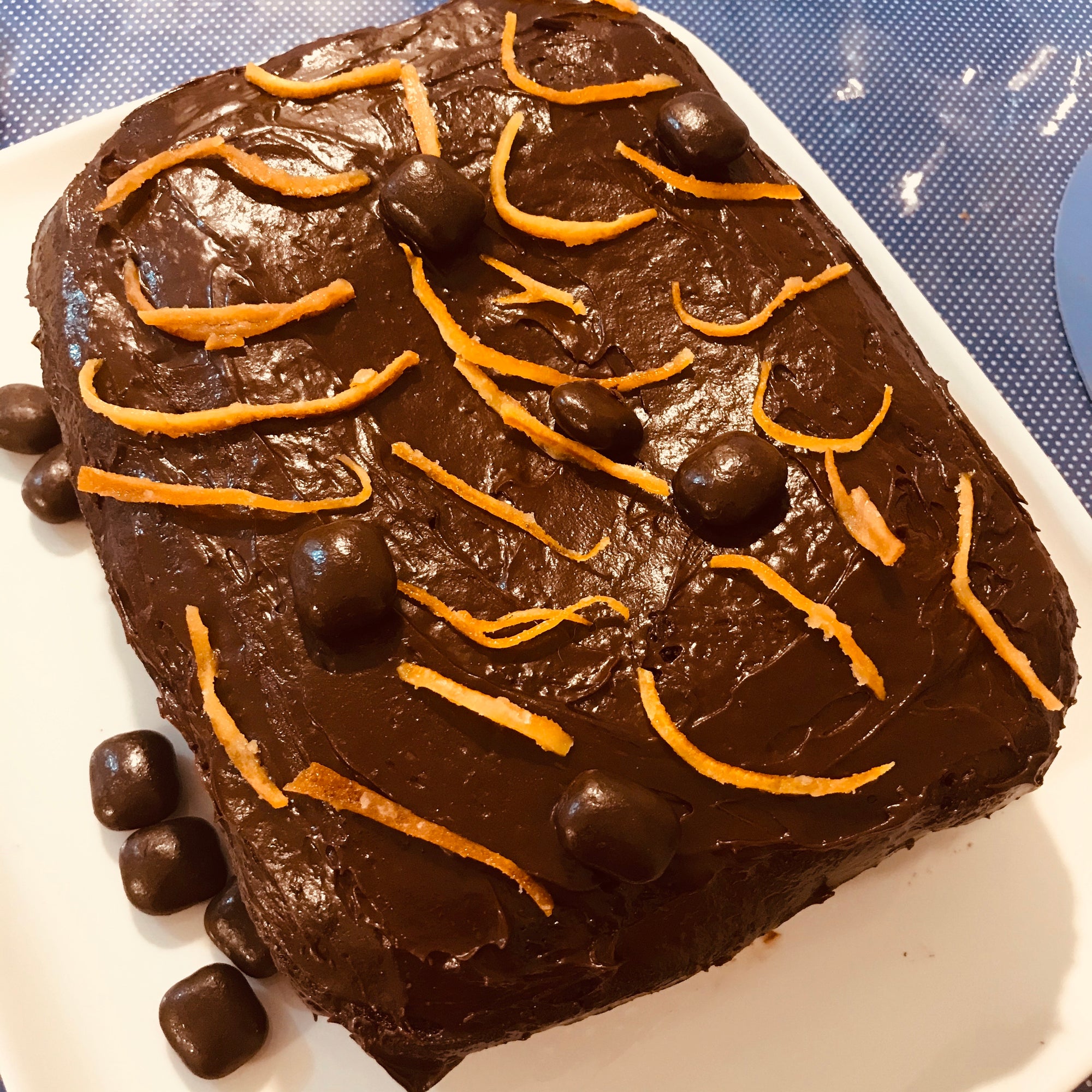 Dark Chocolate Citrus Cake