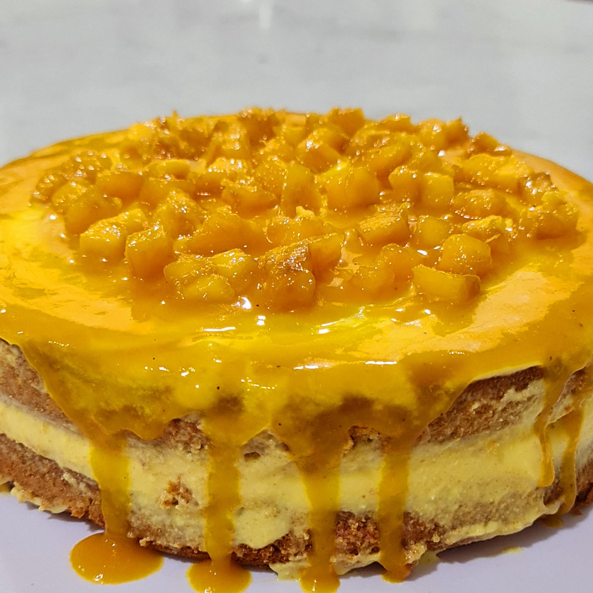 Eggless Mango Cake